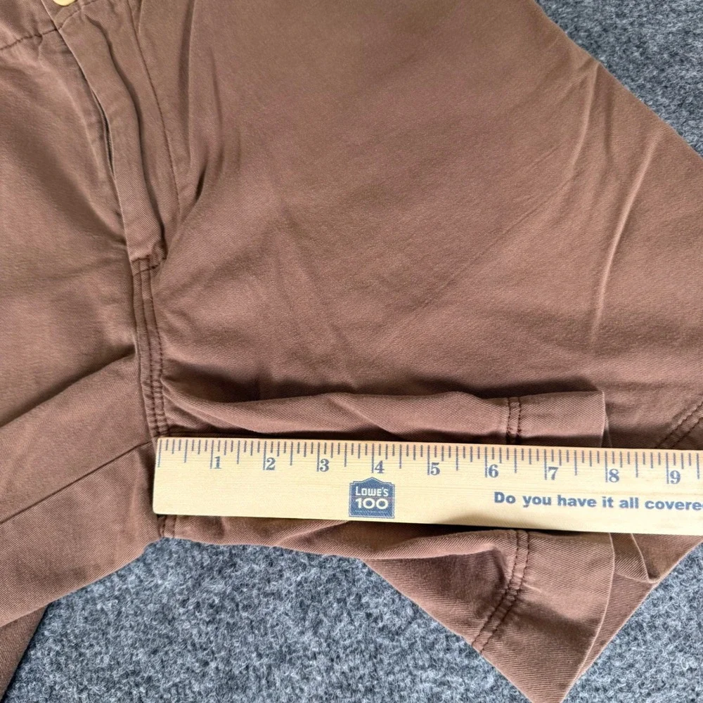 Tommy Bahama Mens Chino Short Size 33 Brown Cotton Flat Front Casual Resort Golf